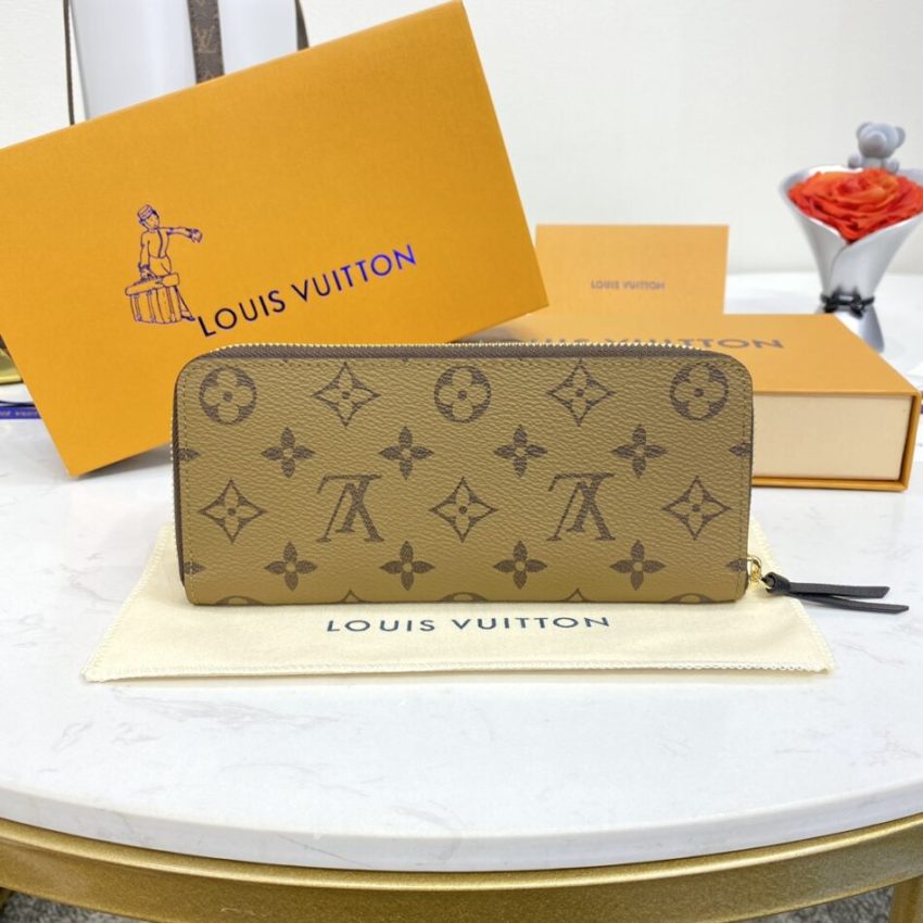 Louis Vuitton Clemence Wallet Light Brown