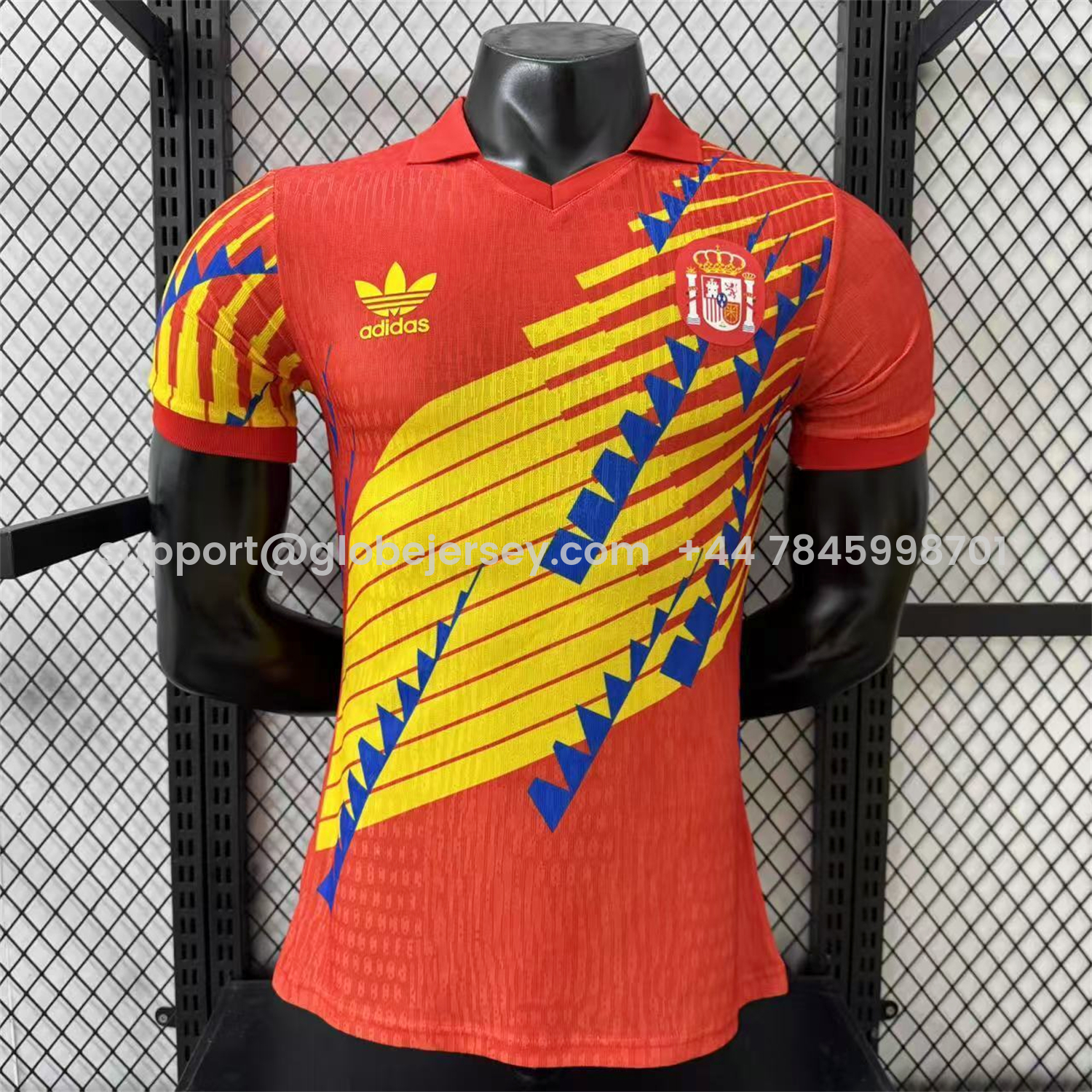 Spain 2026 Blue-Yellow Stripes Red Special Jersey - Player Version