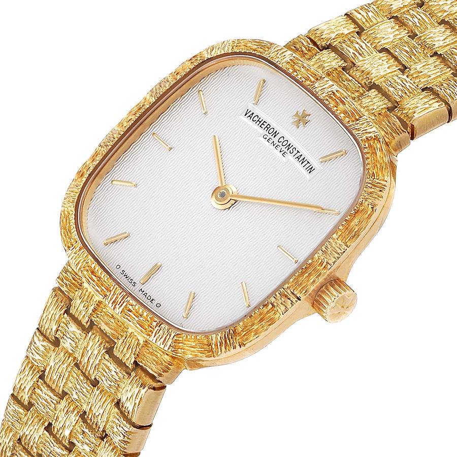 Vacheron Constantin 18K Yellow Gold Silver Dial Cocktail Ladies Watch