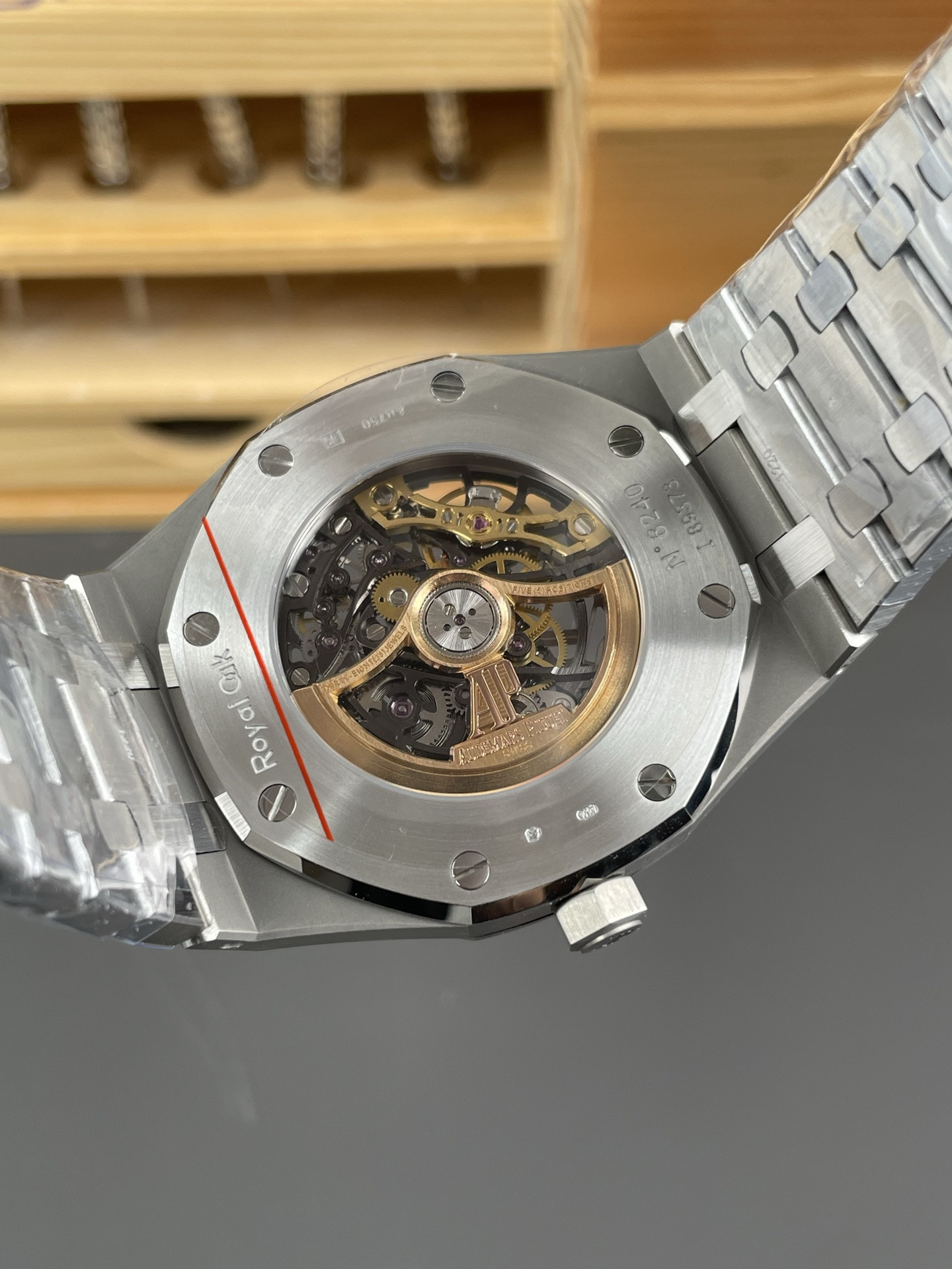 Royal Oak 15407 Frosted White Gold Skeleton