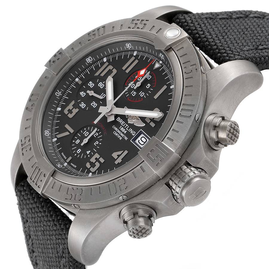 Breitling Avenger Bandit Grey Dial Titanium Mens Watch E13383