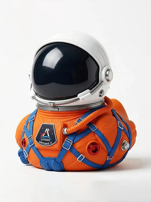 Limited Edition Artemis II Mission Moon Launch Commemorative Astronaut Duck