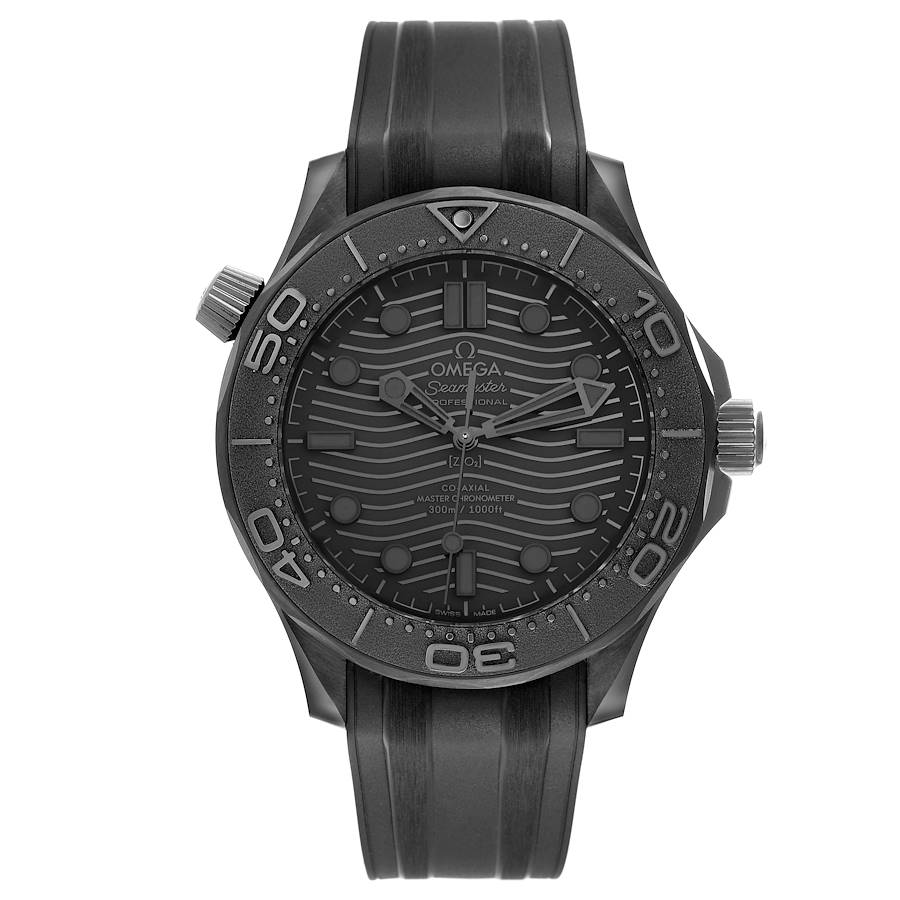 Omega Seamaster Diver Black Ceramic Mens Watch 210.92.44.20.01.003