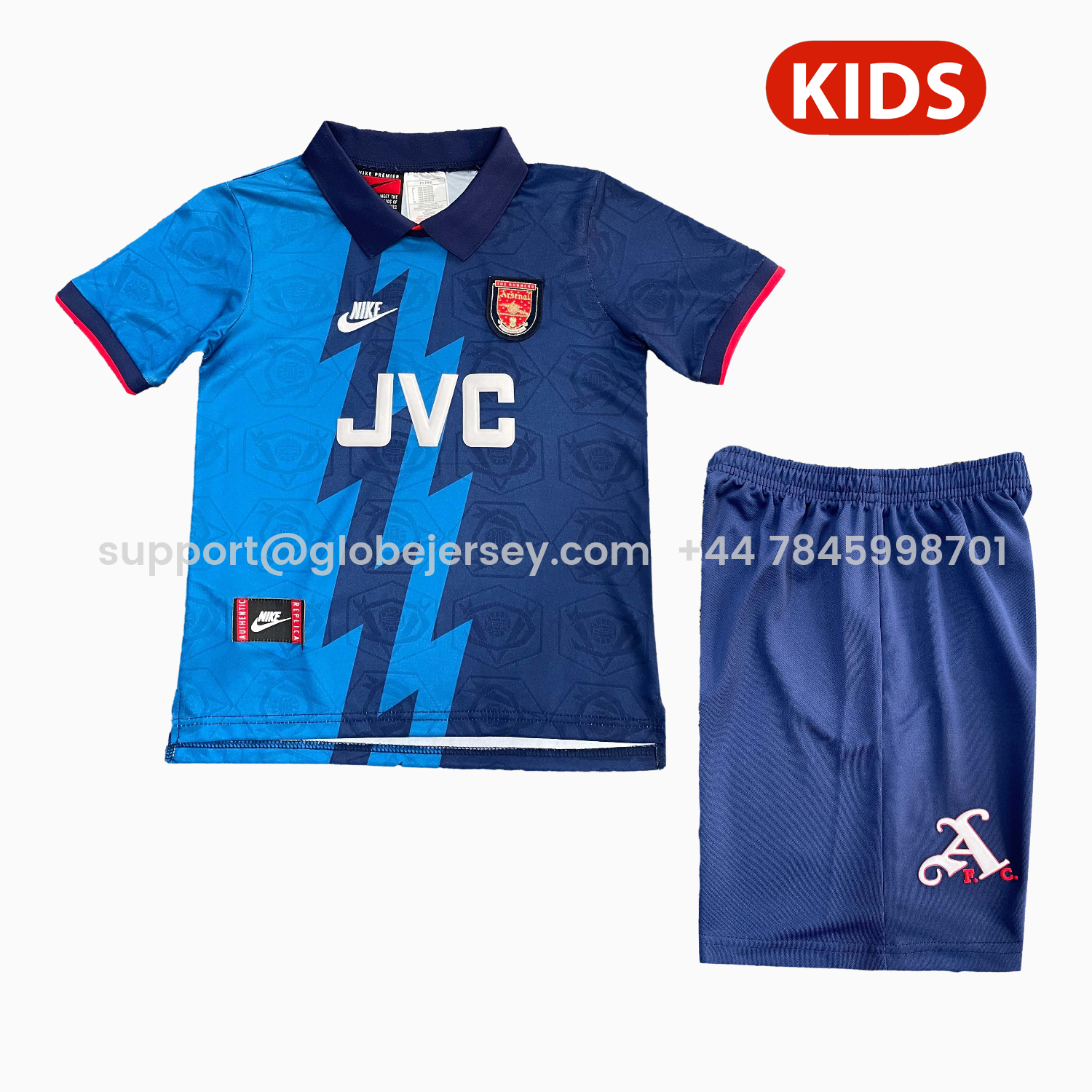 Retro Arsenal 1995-96 Away Kids Kit