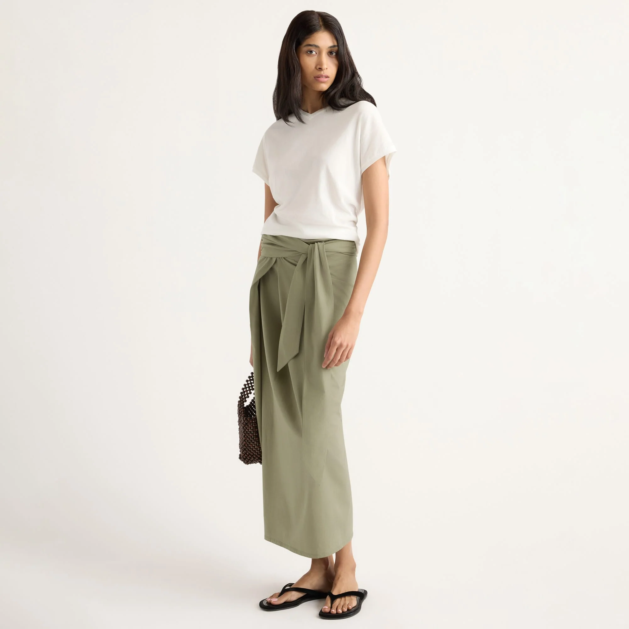 Elke Tie-Waist Maxi Skirt