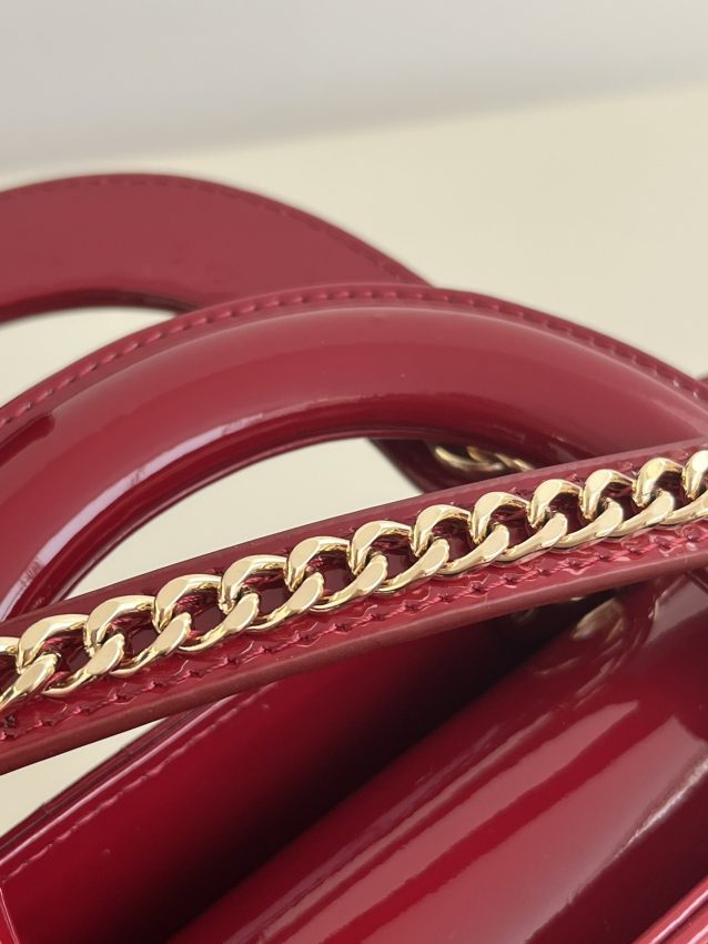 Replica Lady Dior Mini Red Patent