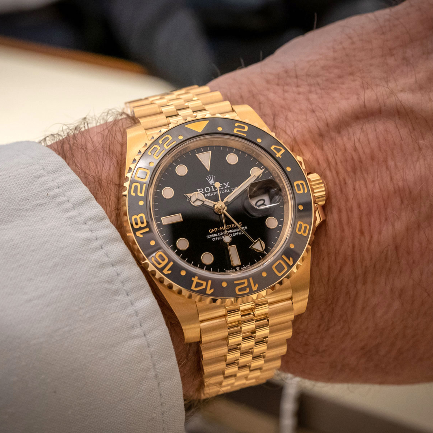 Rolex GMT-Master II NEW RELEASE 2023 Jubilee 18ct Yellow Gold 126718GRNR-0001 New