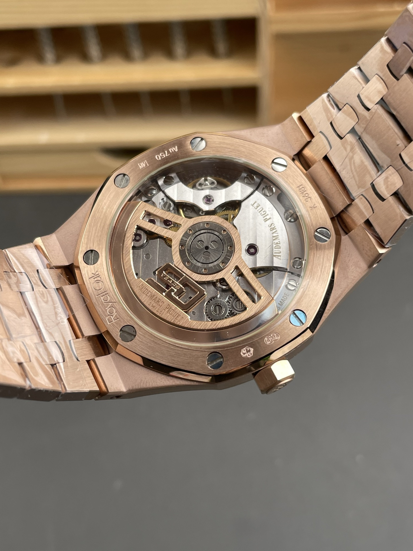 Royal Oak 15510 Rose Gold Blue Dial