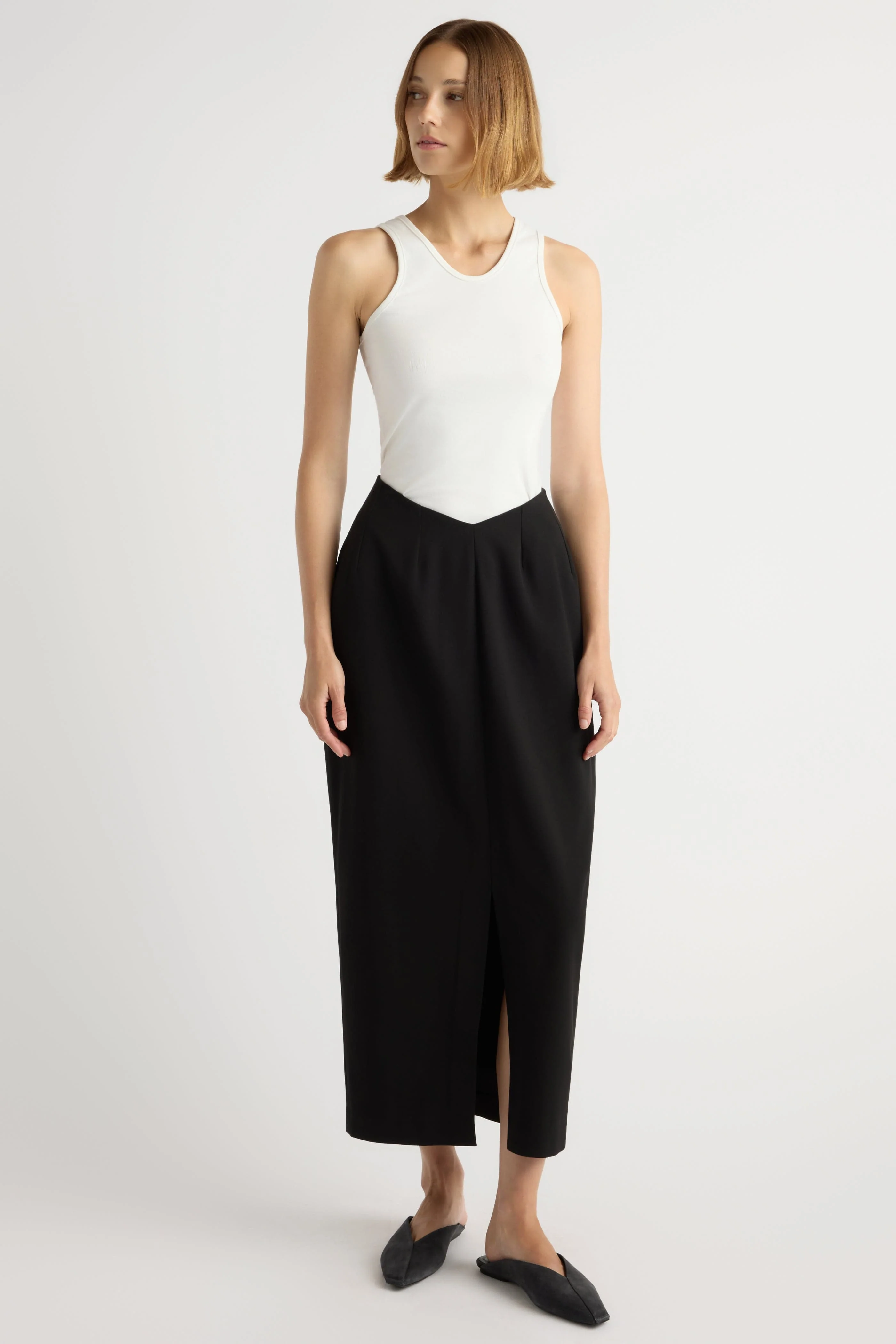 Coye V-Waist Pencil Skirt