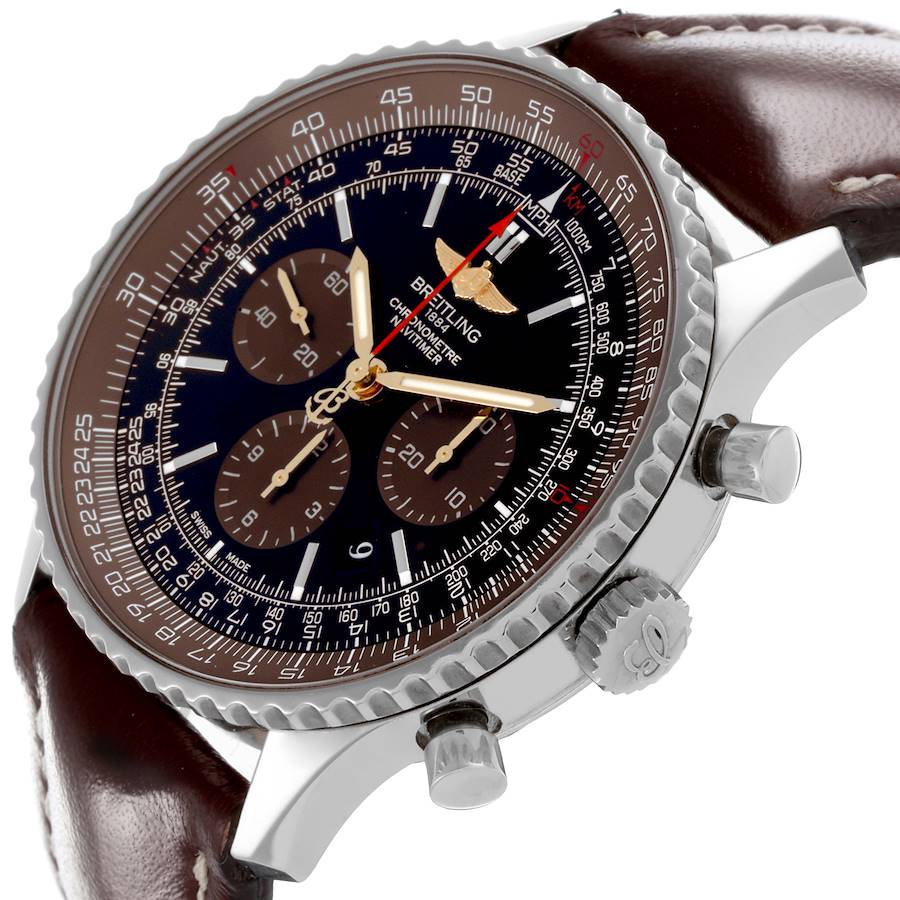 Breitling Navitimer 01 Brown Black Dial LE Mens Watch AB0127
