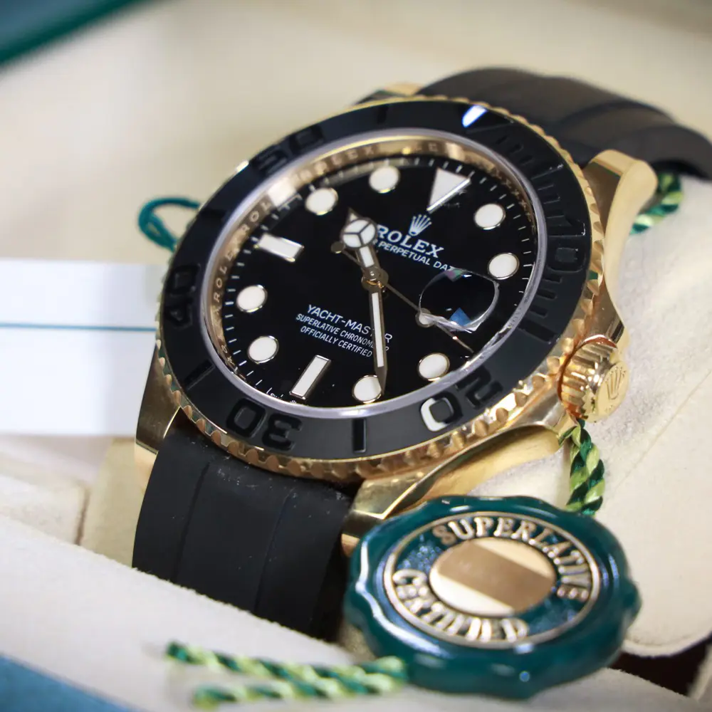 2024 Newest Rolex Yacht-Master 42 Black Dial RLX Titanium Men's Watch 226627-0001