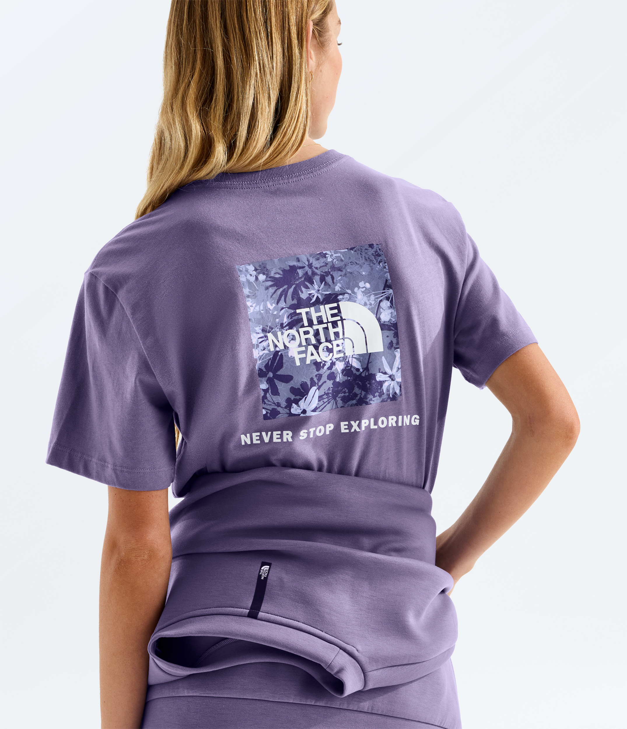 Women’s Evolution Moon Florals Print Box NSE Relaxed Short-Sleeve Tee