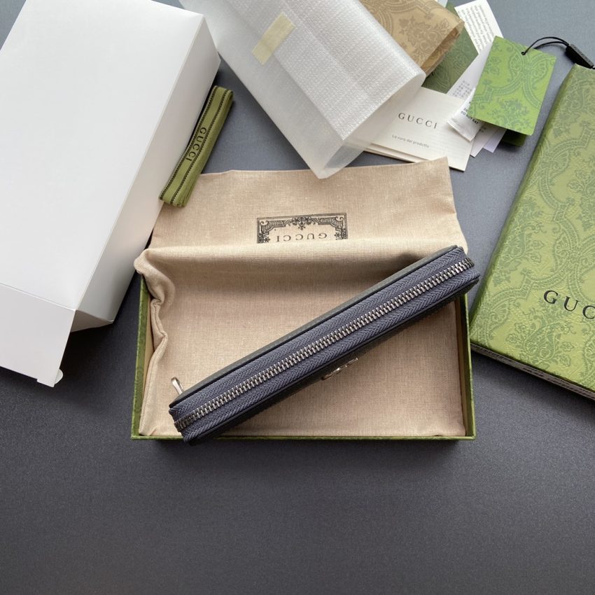Replica Gucci Ophidia Zipper Wallet Grey
