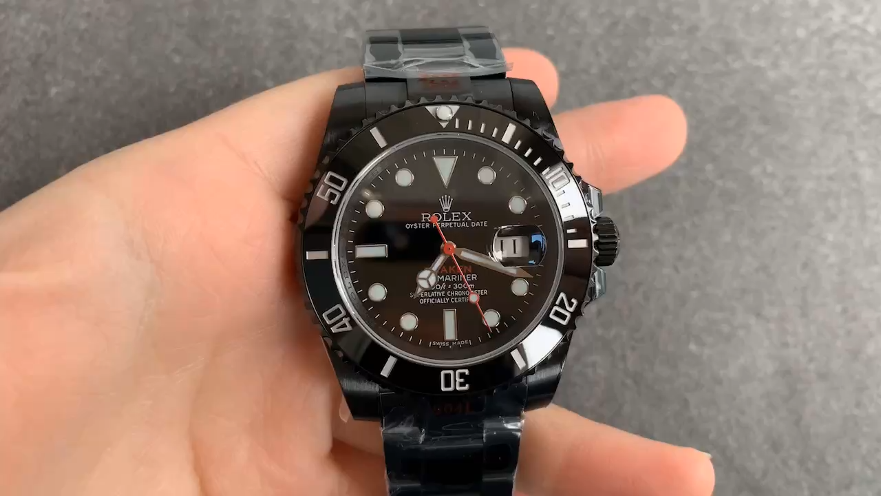 Rolex Submariner Blaken Black PVD/DLC Coated Stainless Steel 40mm 116610LN