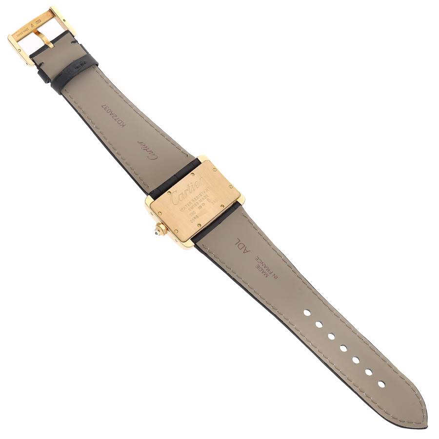 Cartier Tank Divan Yellow Gold Diamond Ladies Watch WA301036
