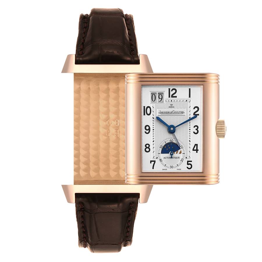 Jaeger LeCoultre Grande Reverso Sun Moon Rose Gold Mens Watch 240.272 Q3032420