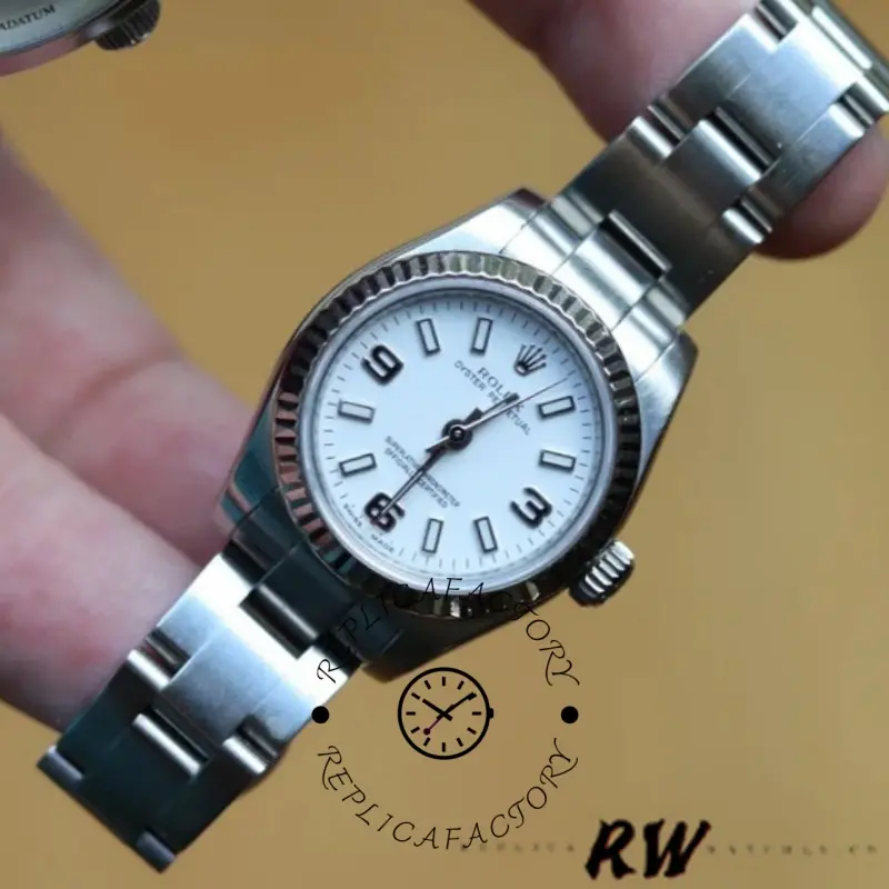 Rolex Oyster Perpetual 176234 White Roman Dial 26mm Lady Replica Watch