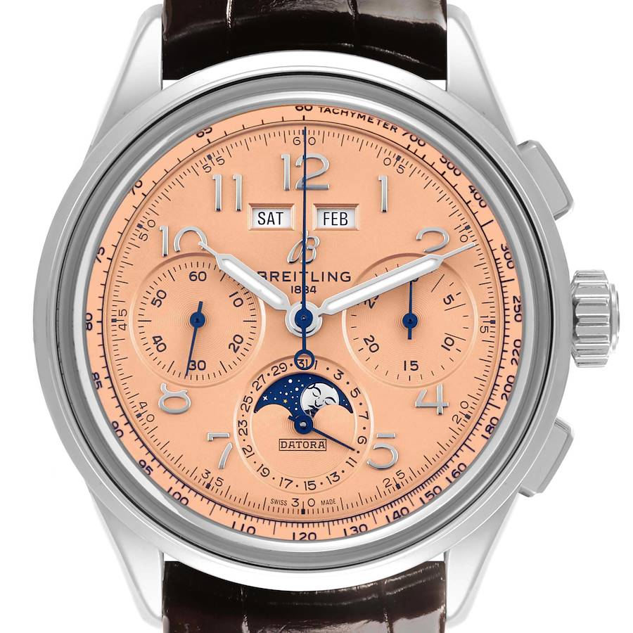 Breitling Premier B25 Datora 42 Steel Mens Watch AB2510