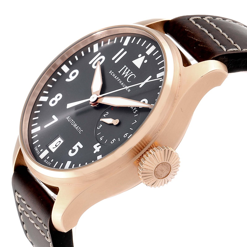 IWC Big Pilot Spitfire Slate Dial Rose Gold Mens Watch IW500917