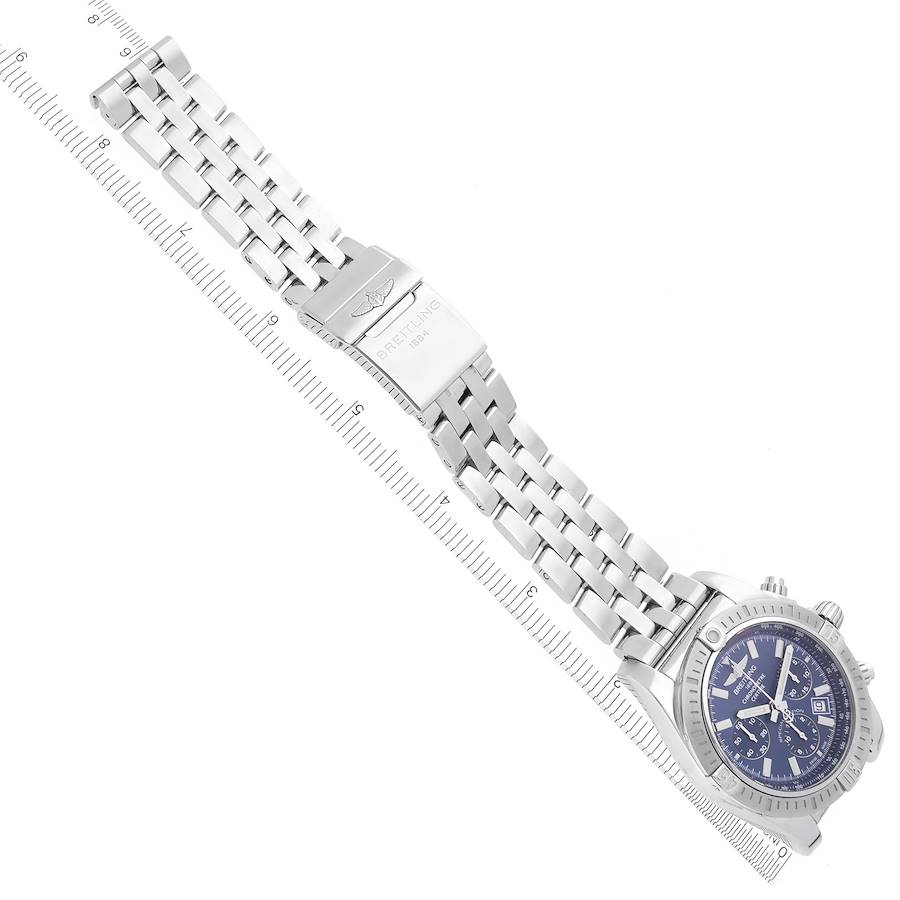 Breitling Chronomat Airbourne 44 SE Blue Dial Steel Mens Watch AB0115s
