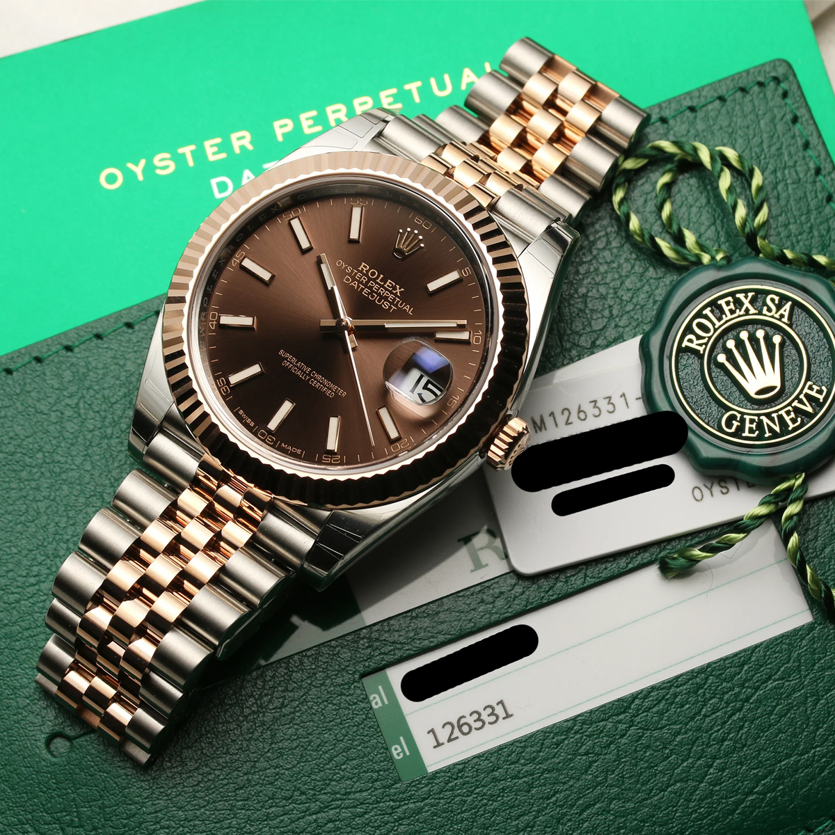 Rolex Datejust 41mm Jubilee Automatic Rose Gold & Steel Watch 126331