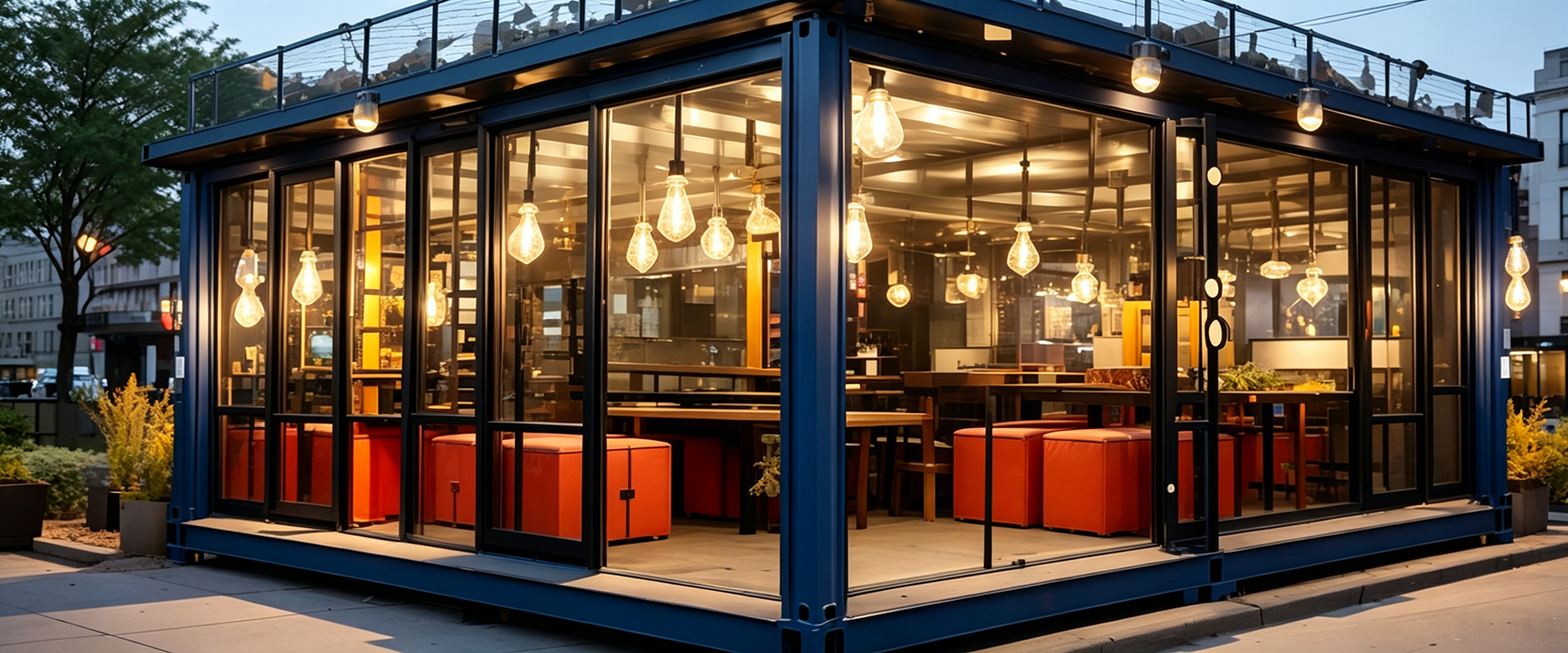 Internet Famous Container House，
Popular Modular Box House、Stylish Prefab Container House