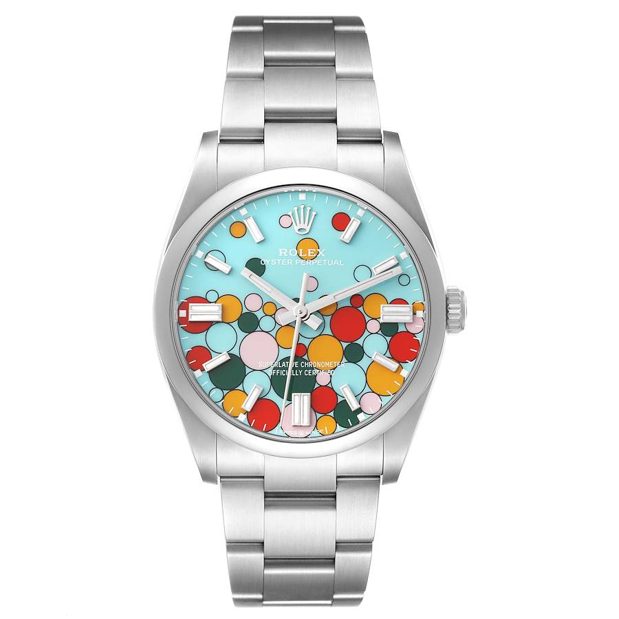 Rolex Oyster Perpetual Celebration Dial Steel Mens Watch 126000