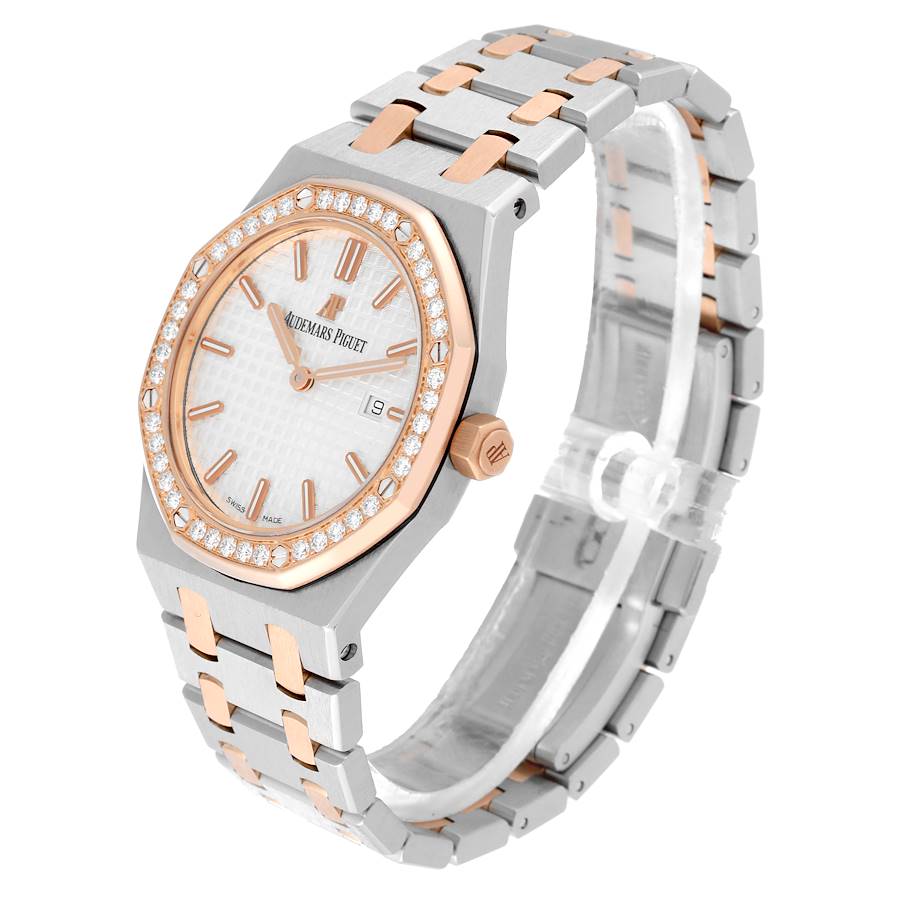 Audemars Piguet Royal Oak 33 Steel Rose Gold Diamond Ladies Watch 67651SR