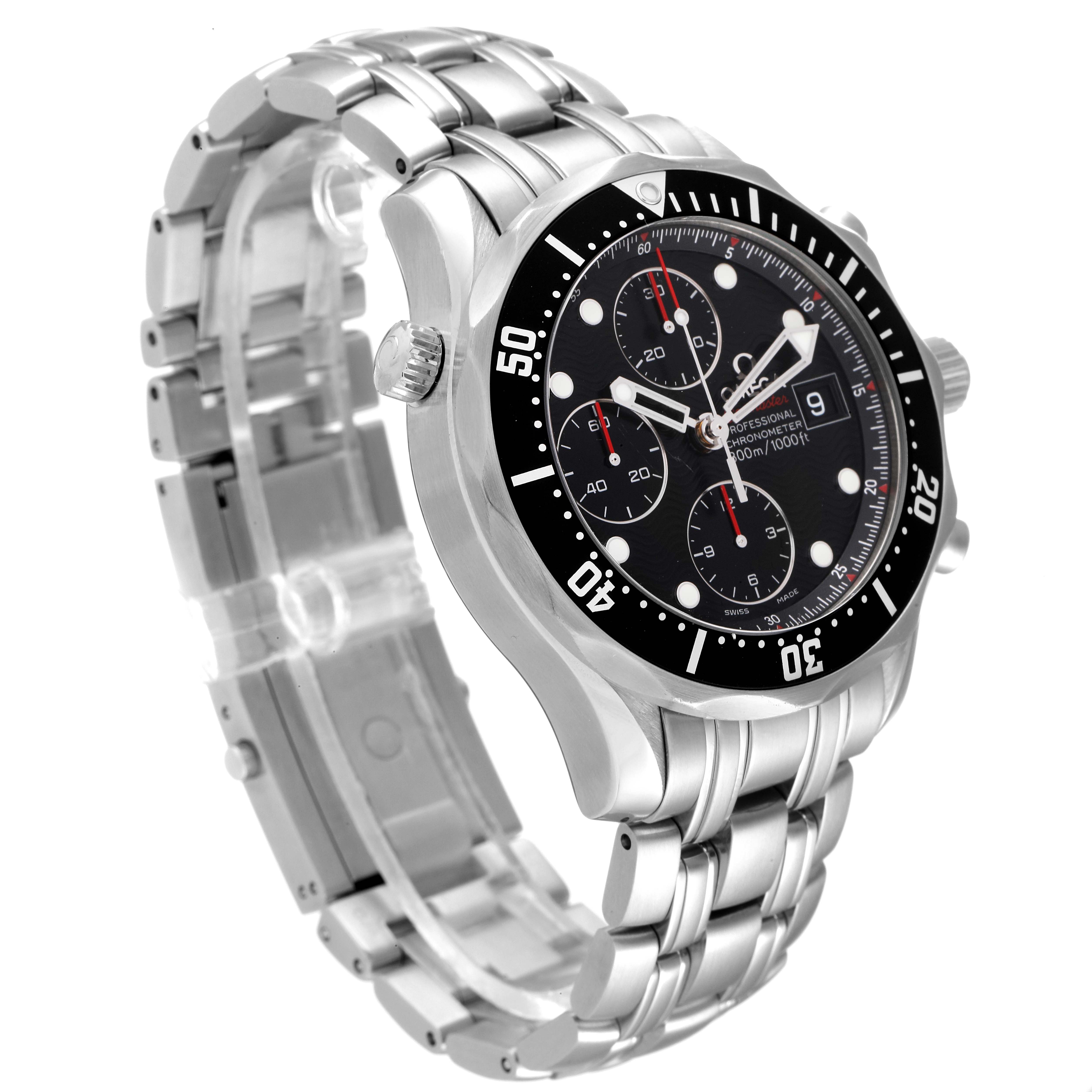 Omega Seamaster Chronograph Black Dial Steel Mens Watch 41.0 MM213.30.42.40.01.001