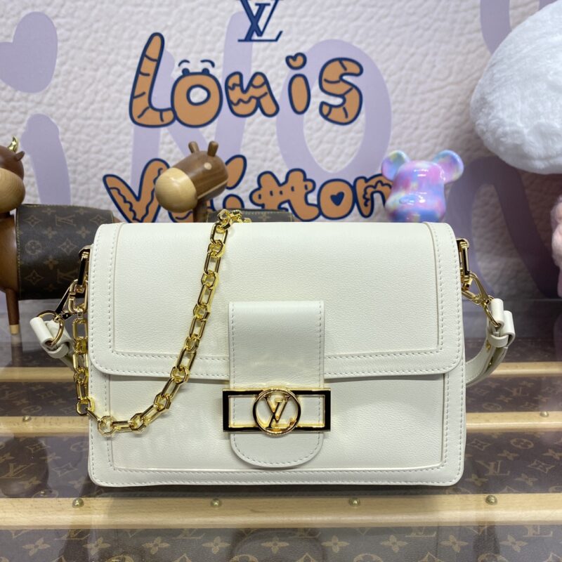 Replica Louis Vuitton Dauphine MM White