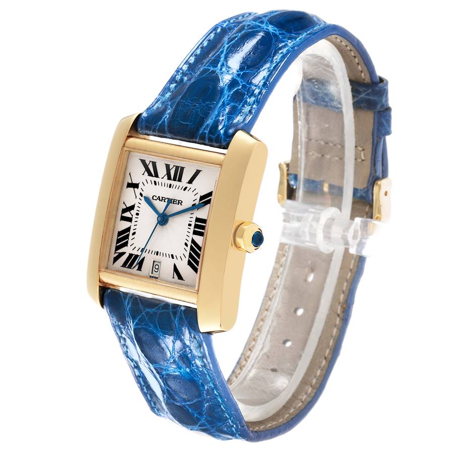 Cartier Tank Francaise Large Yellow Gold Automatic Mens Watch W5000156