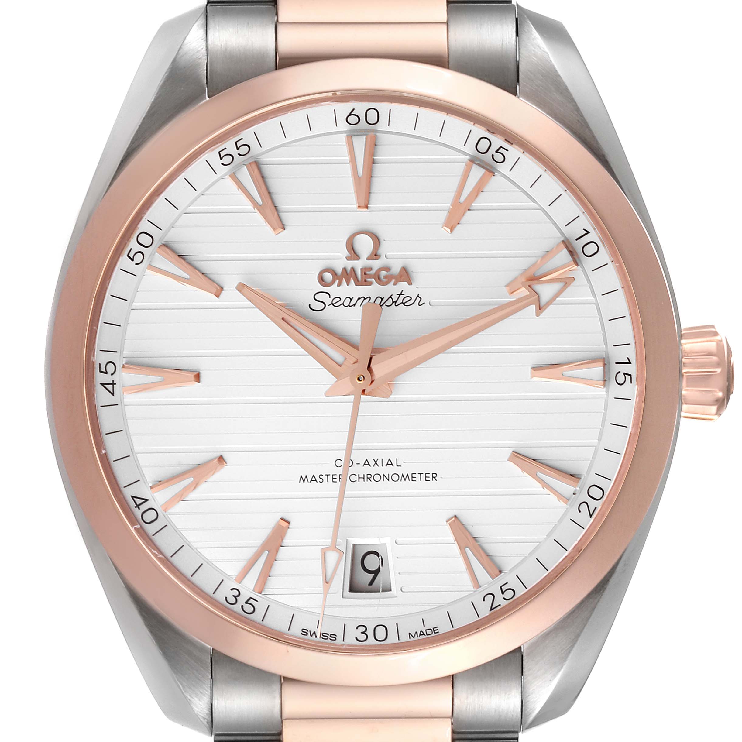 Omega Aqua Terra 41 Steel Rose Gold Mens Watch 41.0 MM 220.20.41.21.02.001