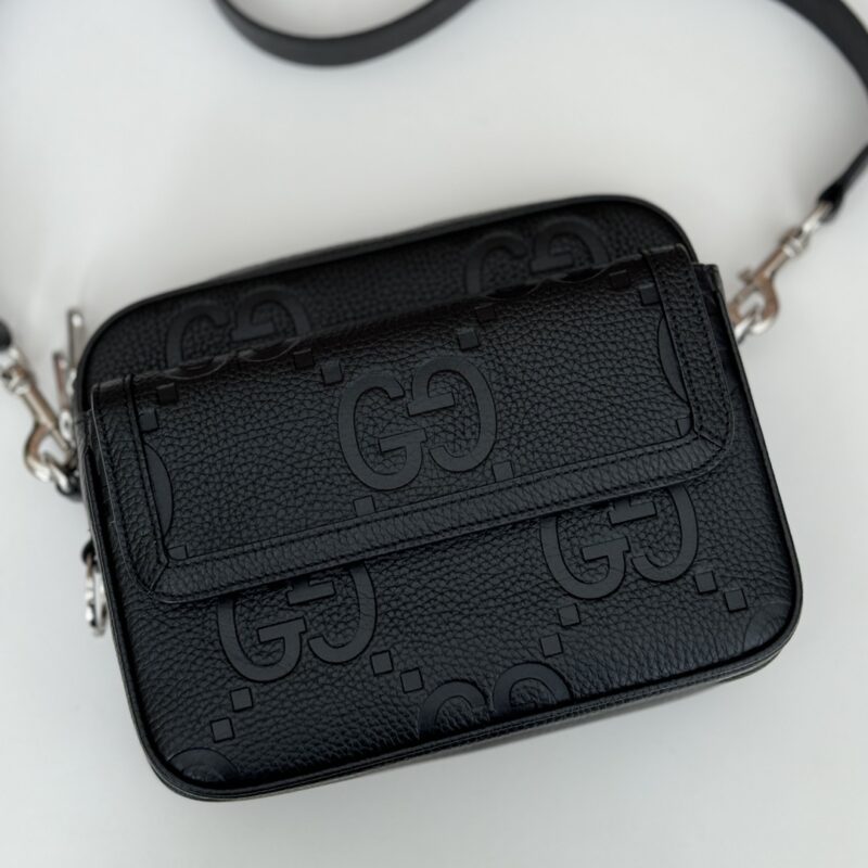 Replica Gucci Jumbo GG Crossbody Black