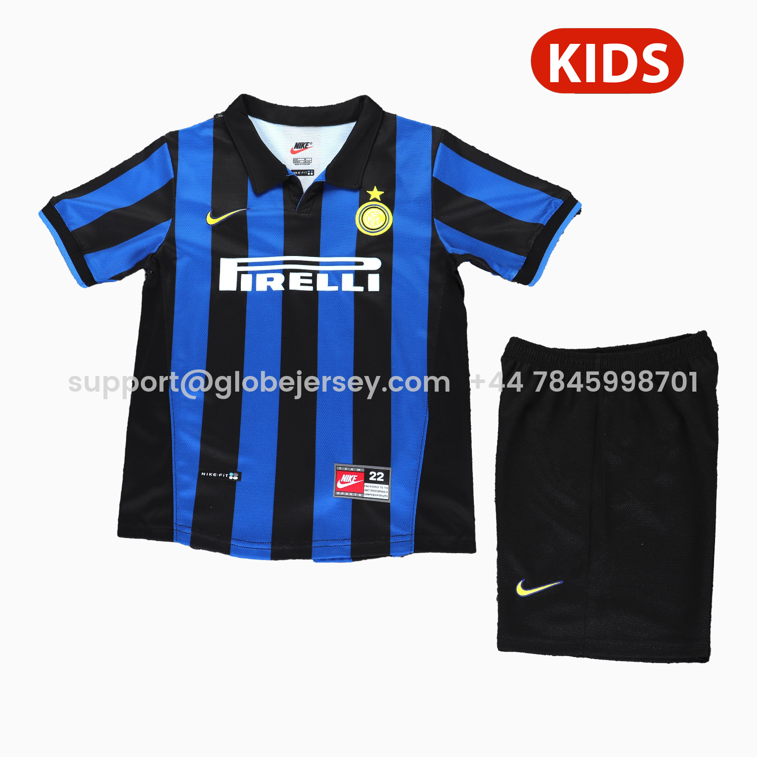 Retro Inter Milan 1998-99 Home Kids Kit
