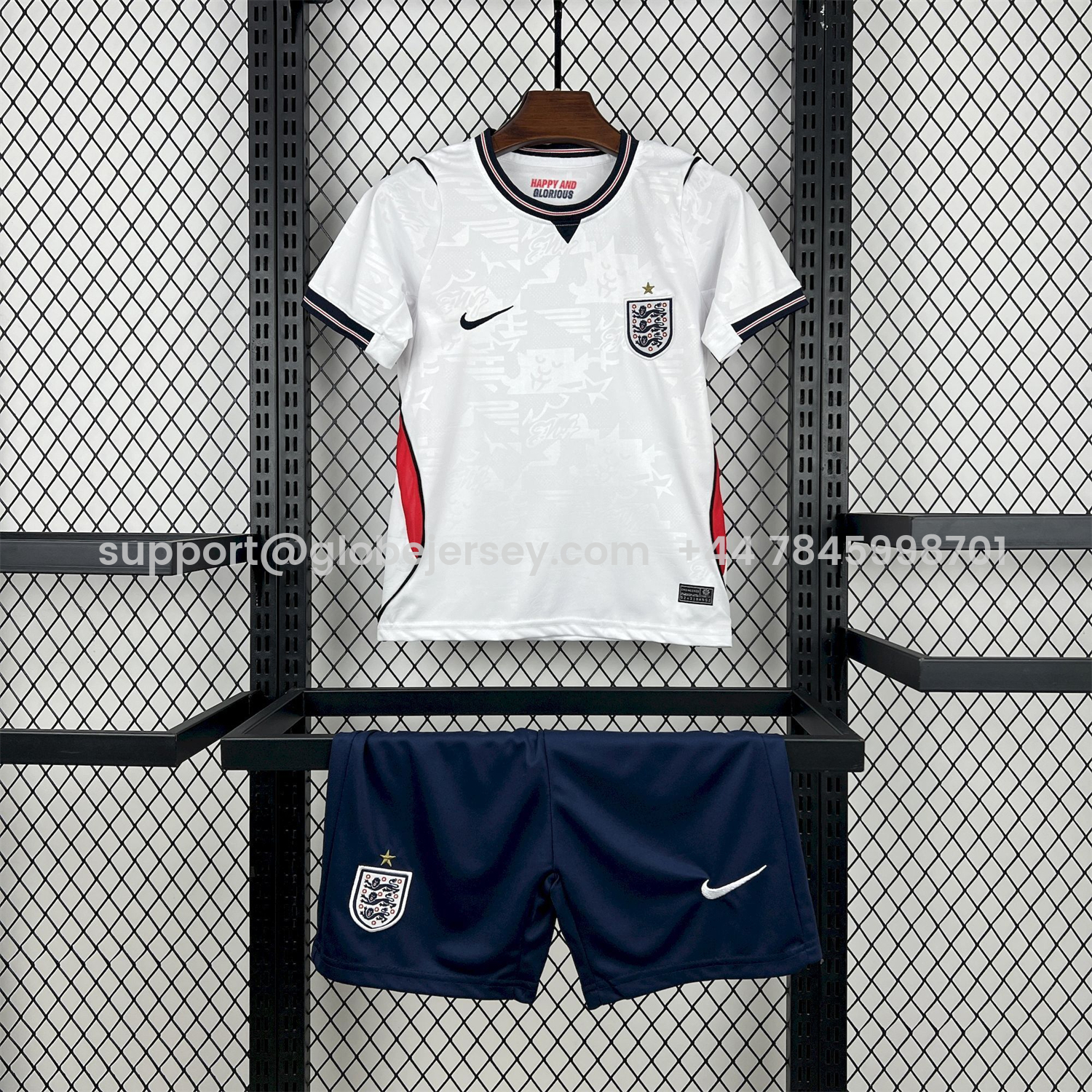 England 2026 Home White Men's Adult Jersey Set - Fans Version