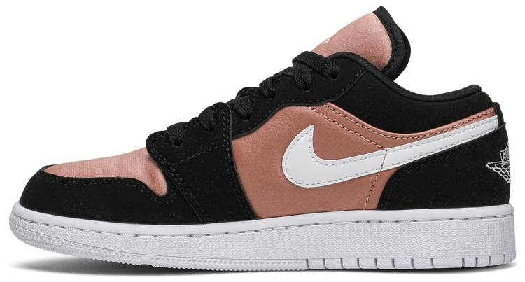 Air Jordan 1 Low GS White Rose Gold 554723-090