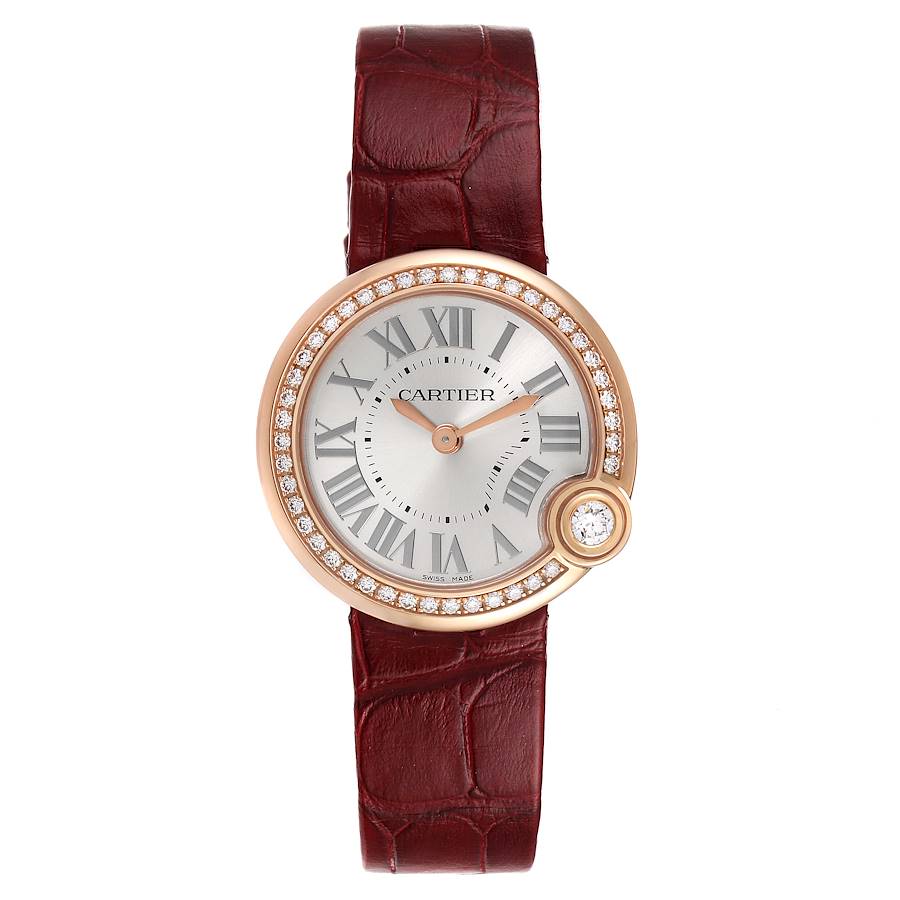 Cartier Ballon Blanc Rose Gold Diamond Ladies Watch WJBL0005