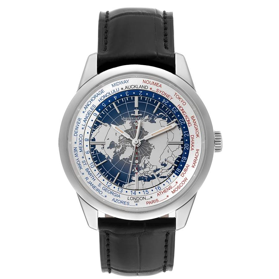 Jaeger LeCoultre Geophysic Universal Time Steel Mens Watch 503.8.T2.S Q8108420 Card