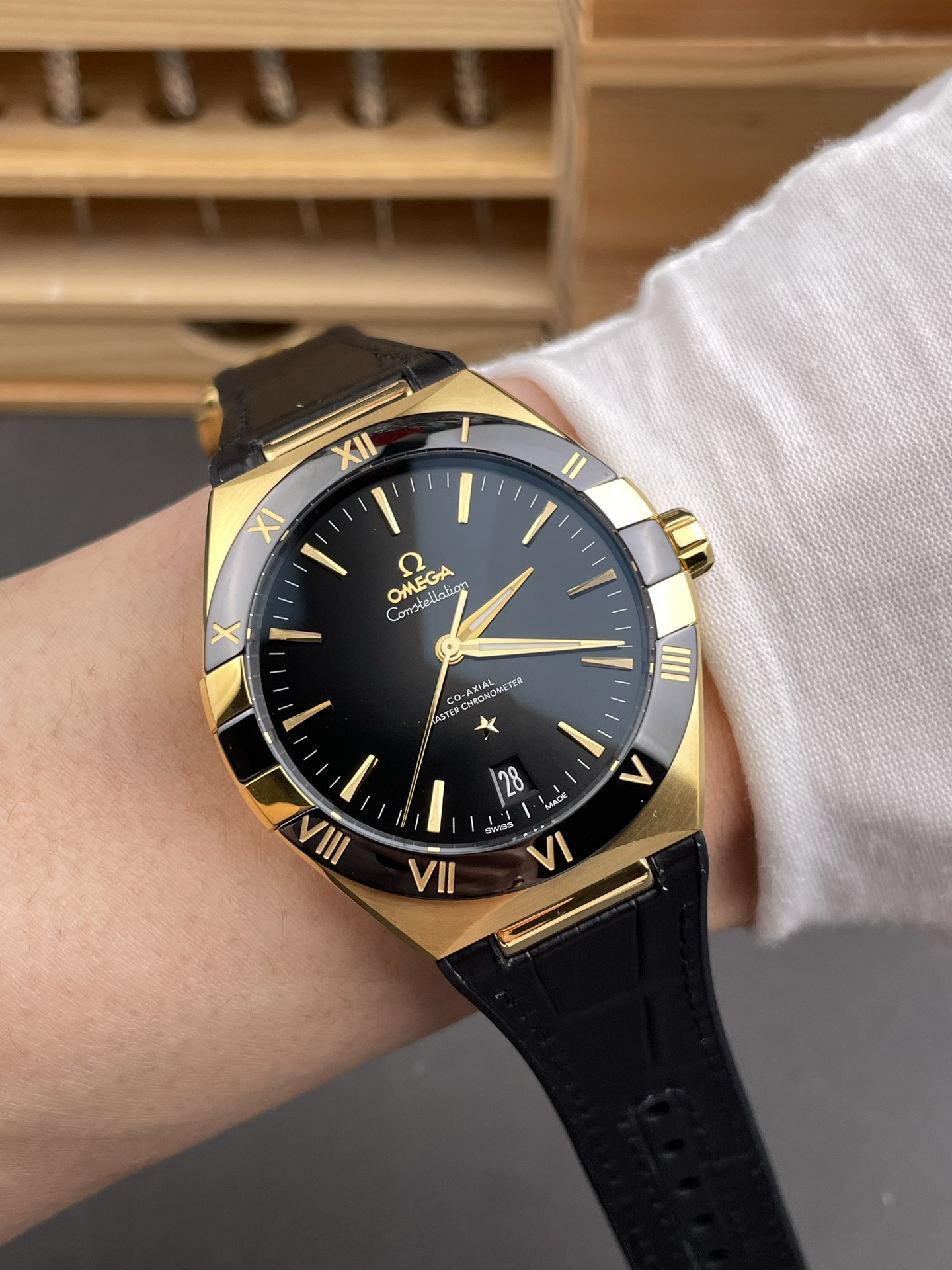 5th Gen Constellation Yellow Gold, Black Dial