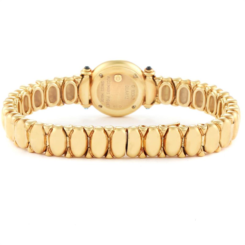 Audemars Piguet Yellow Gold MOP Diamond Sapphire Ladies Watch