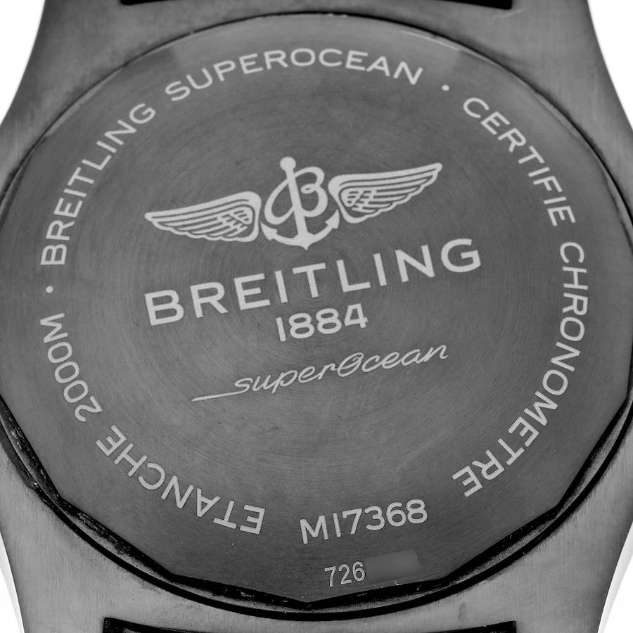 Breitling Superocean 46 Blue Dial DLC Steel Mens Watch M17368