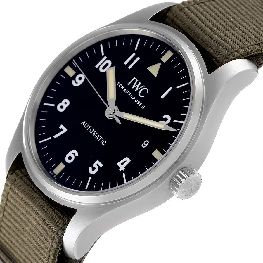 IWC Pilot Mark XVIII Black Dial Automatic Steel Mens Watch IW327007