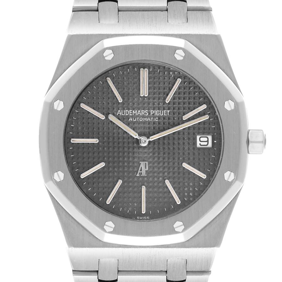 Audemars Piguet Royal Oak Jumbo 39mm Black Dial Steel Mens Watch 5402ST