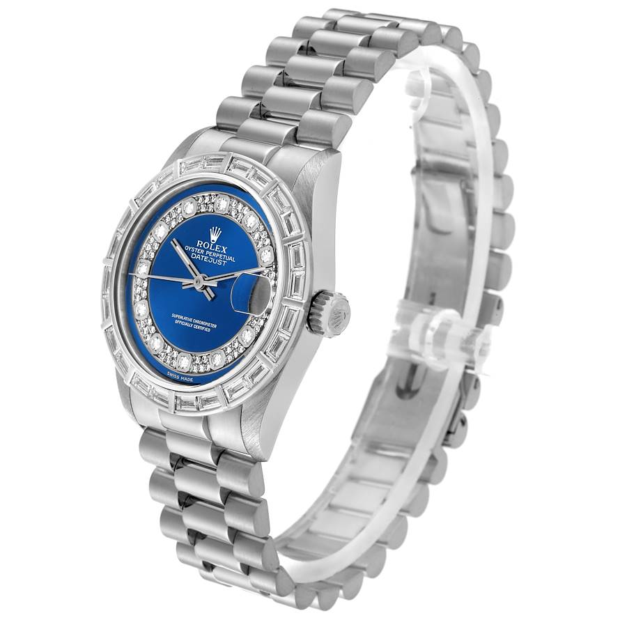 Rolex President Platinum Myriad Diamond Ladies Watch 68266