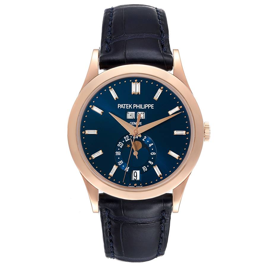 Patek Philippe Complications Annual Calendar Rose Gold Diamond Watch 5396