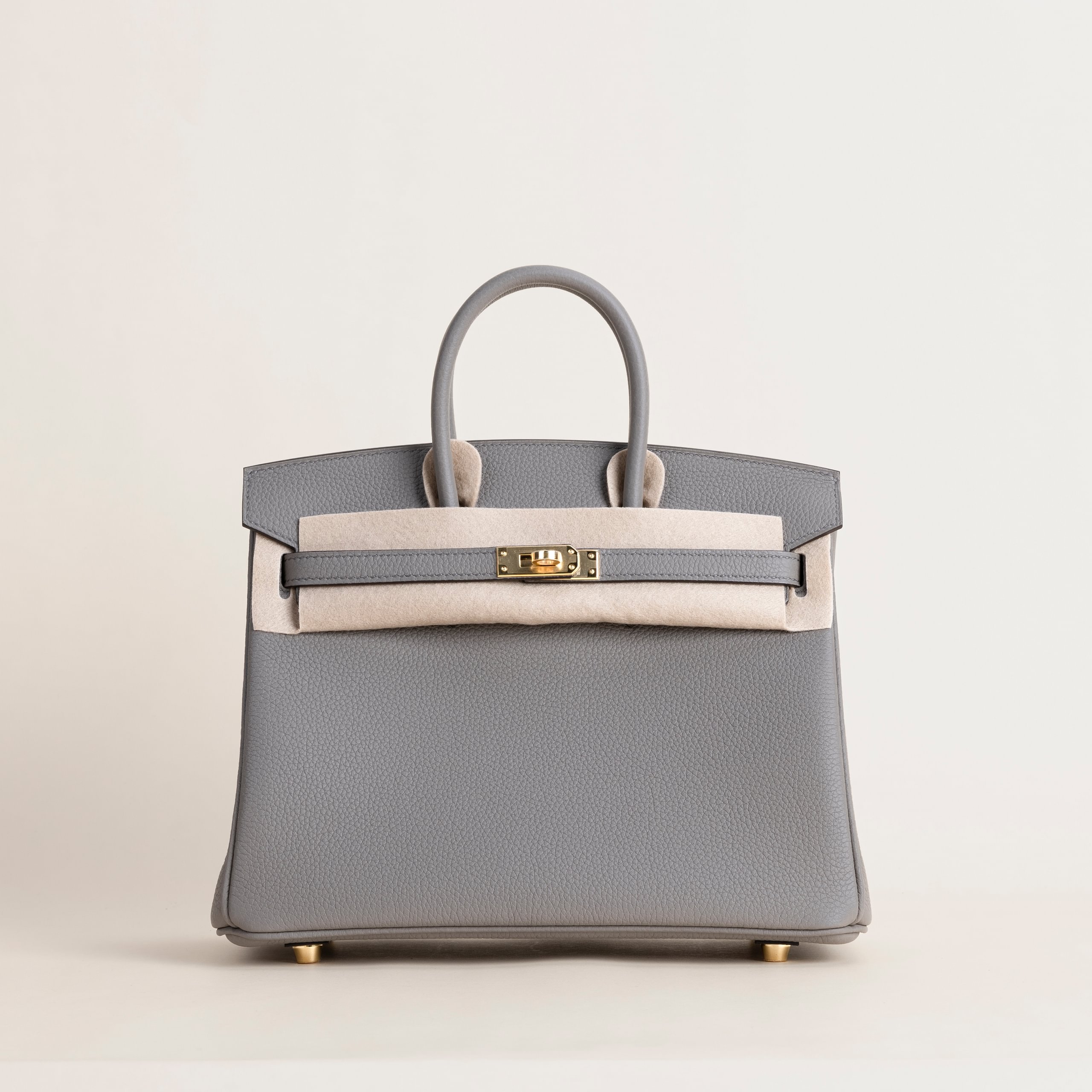 Birkin 25 togo gris asphalte GHW
