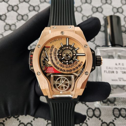 『Same style as Jason Statham』Hublot MP-09 Tourbillon Bi-Axis King Gold