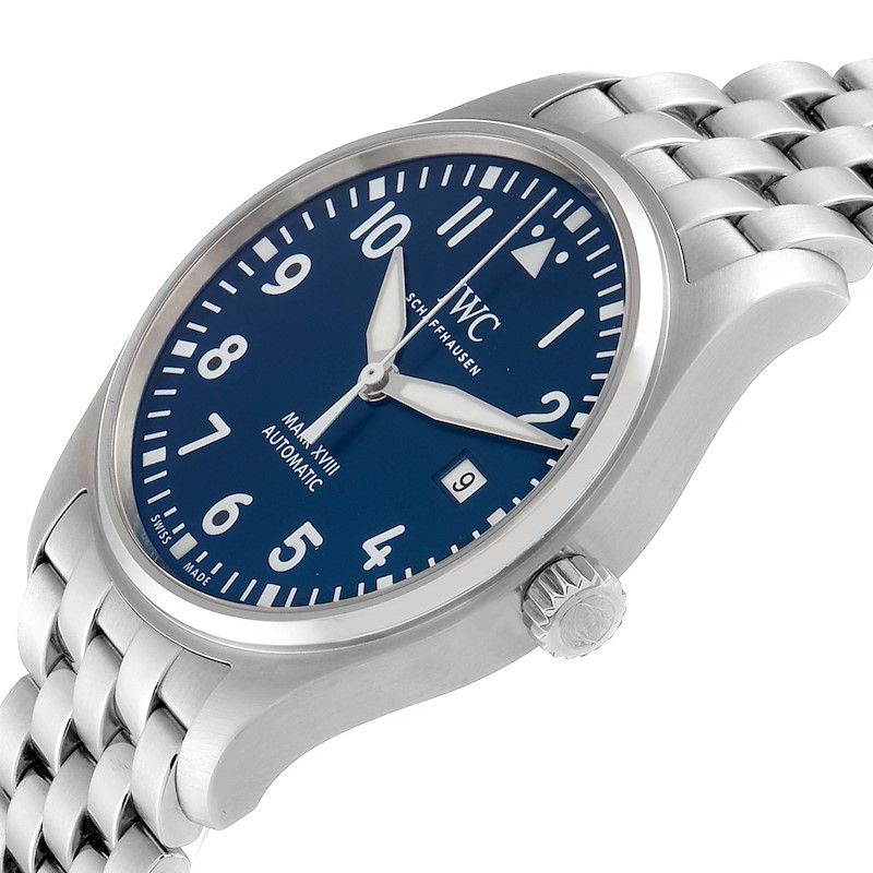 IWC Pilot Mark XVIII Petit Prince Blue Dial Mens Watch IW327014