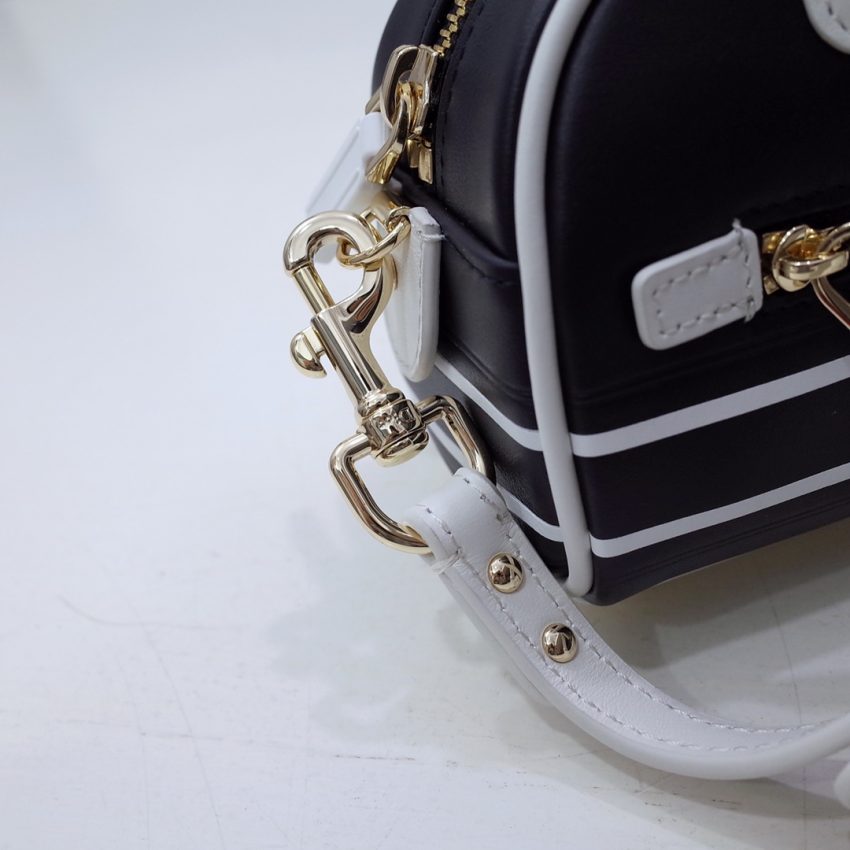 Replica Dior Vibe Zip Bowling Bag Black