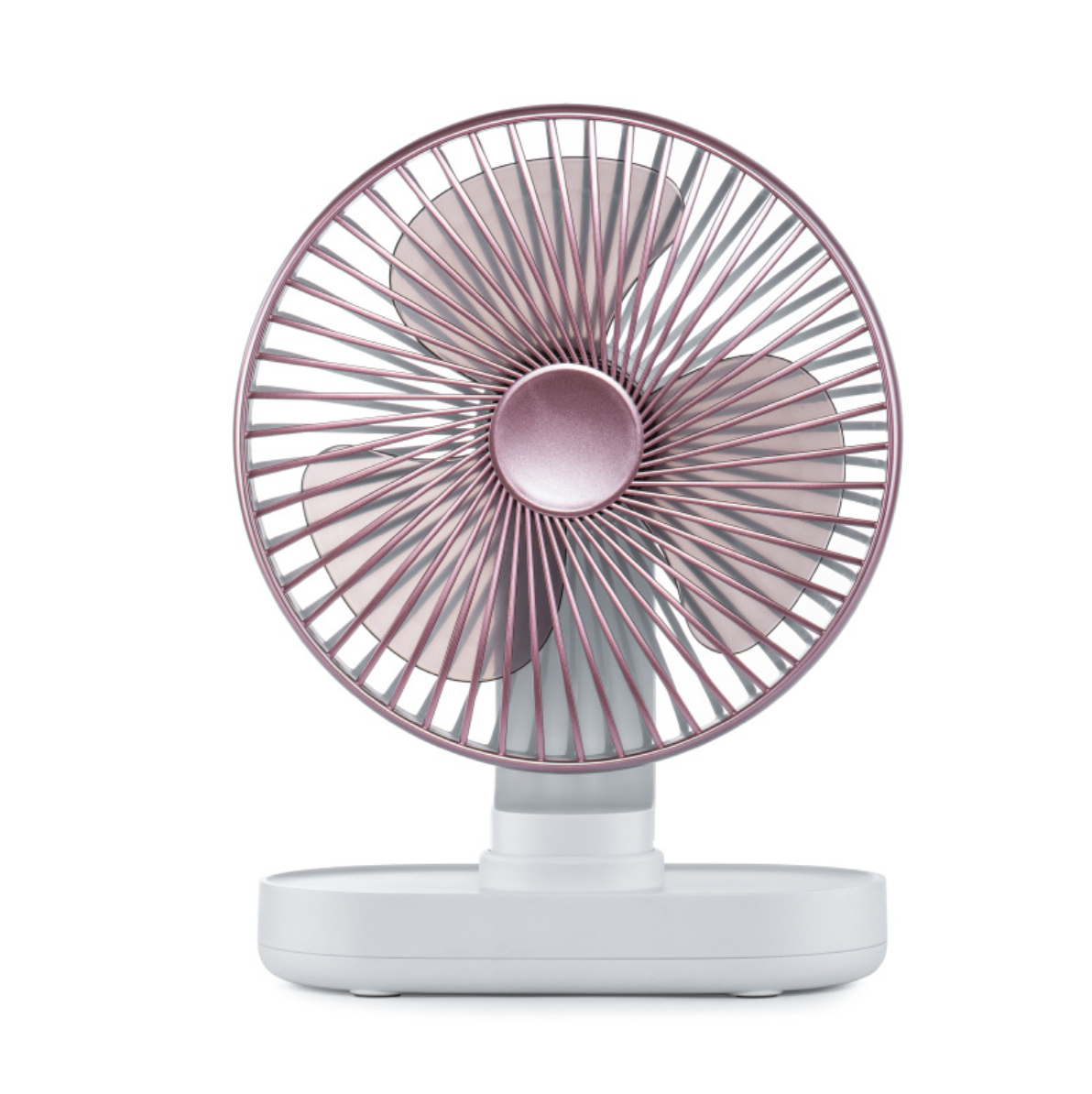 Small Powerful Desk Fan, 3-Blade Quiet Personal Fan for Bedroom